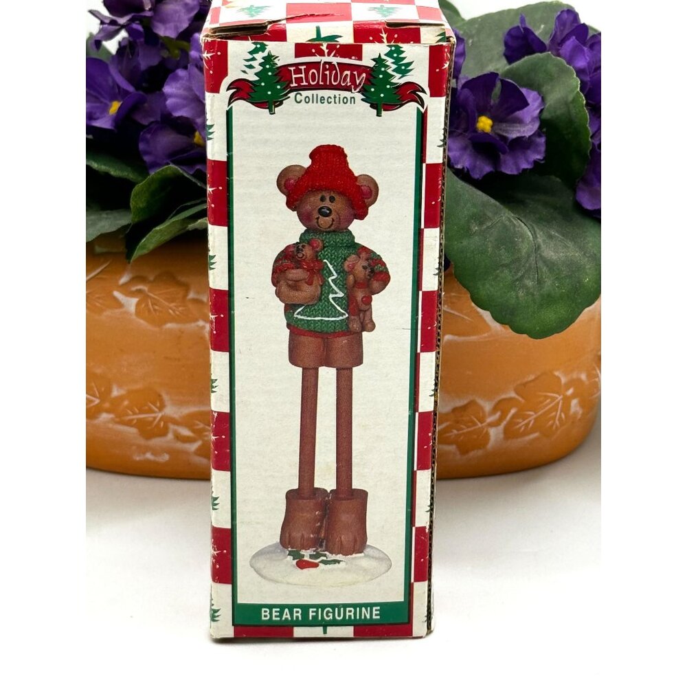 World Bazaar Inc Bear Figurine Holiday Collection